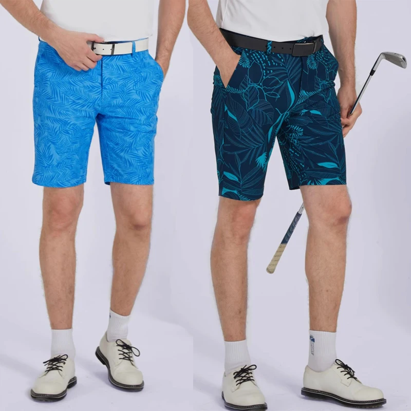 Golf Shorts Mens Summer Slim Fit Baseball Golf Shorts Sweatpants Elastic Sports Wear Fast Dry Casual Trousers