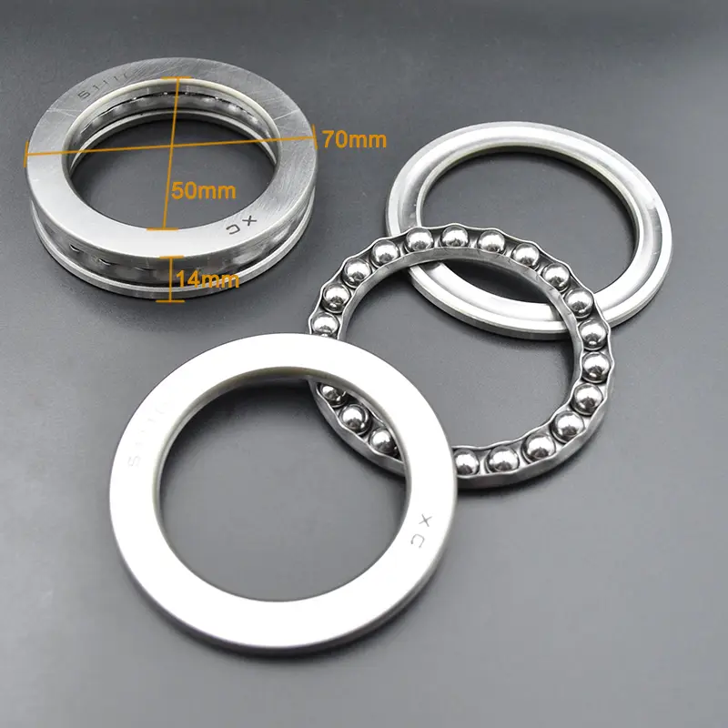 2pcs high quality plane thrust bearing 51100 51101 51102 51103 51104 51105 51106 51107 51108 51109 51110 Axial Ball Bearings image 16