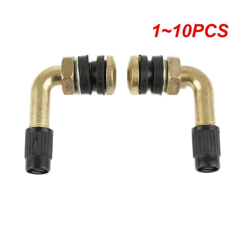 

1~10PCS 90Degree Angle Brass Air Tyre Valve Caps Stem With Extension Adapter For Car Truck Motorcycle Cycling Car Accessories