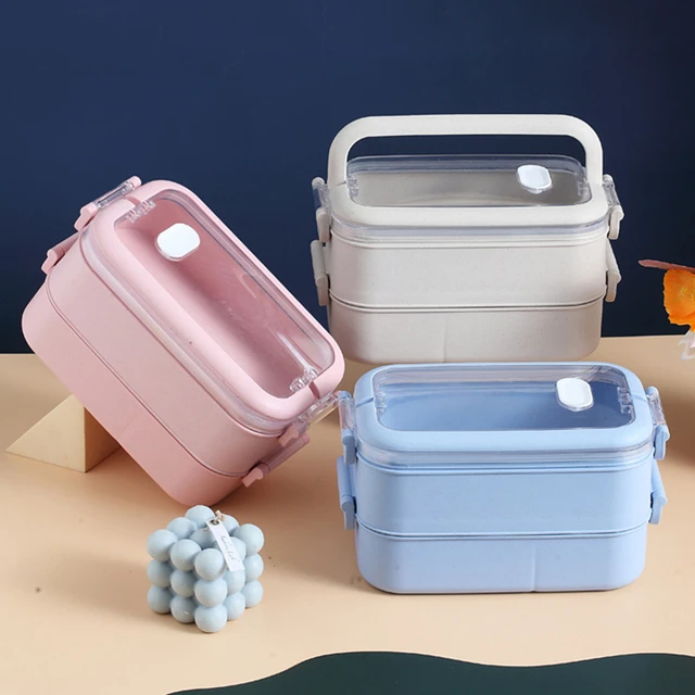 Wheat Straw Food Storage Container  Food Storage Container Children - Lunch  Box - Aliexpress