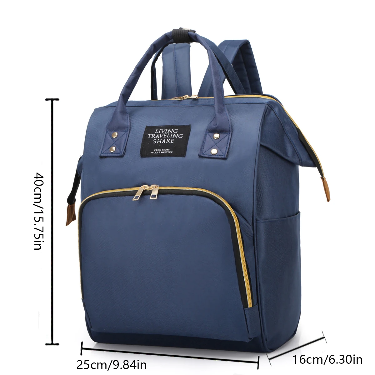 Fashionable and Multifunct Mummy Bag Large Capacity Storage Backpack Baby Bottle Insulation Storage Bag Diaper Organize Backpack - 5