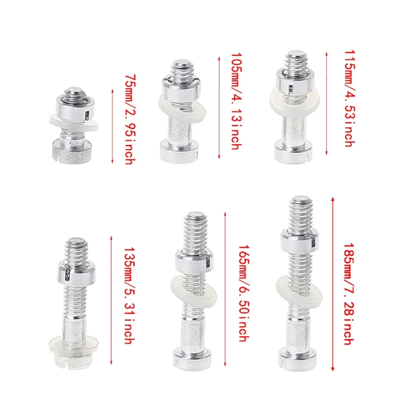 4Pcs M2.5 Turntable Phonograph Screws Hardware Replacement Headshell Cartridge Stylus Mounting Vinyl for LP Record Playe