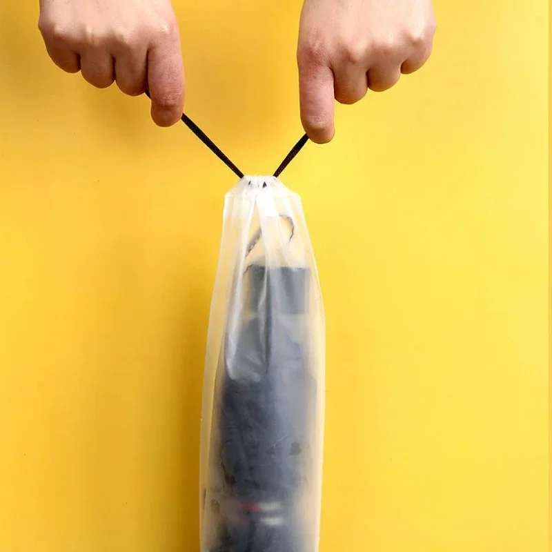 Folding Umbrella Storage Bag, Waterproof Bundle Bag, Anti-wetting, Carry-on Umbrella Cover, Transparent Pull Rope Bag