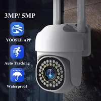 Yoosee HD caméra IP 3MP 5MP CCTV Surveillance extérieure étanche couleur Vision nocturne suivi automatique caméra Audio vidéo bidirectionnelle 1
