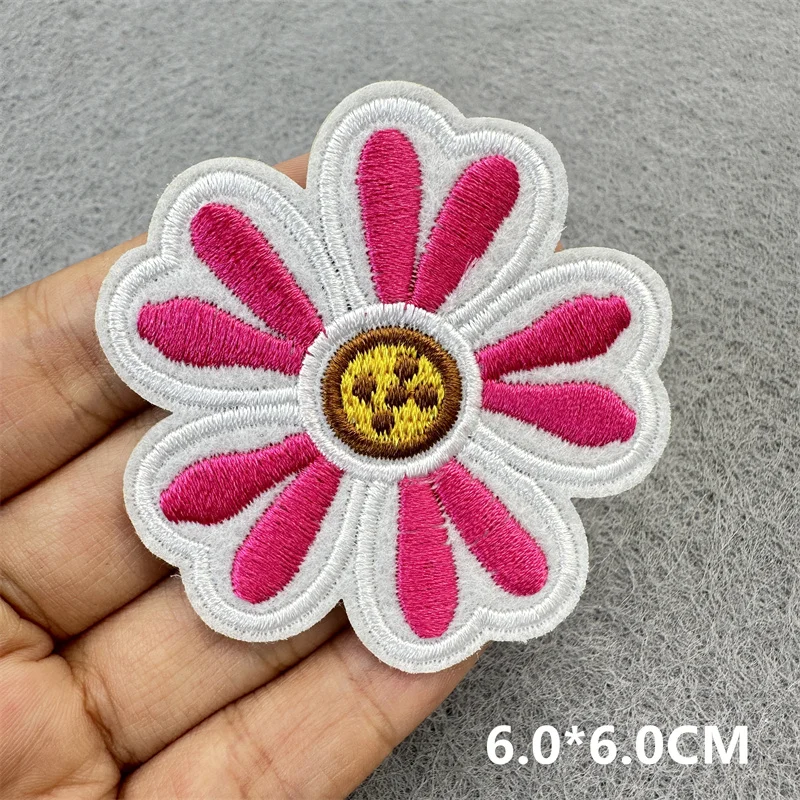 Sonnenblumen bestickte Patches für Kleidung DIY Eisen auf Patches kleine bestickte Blume dekorative Eisen auf Rucksack Patch Abzeichen – Detail 7