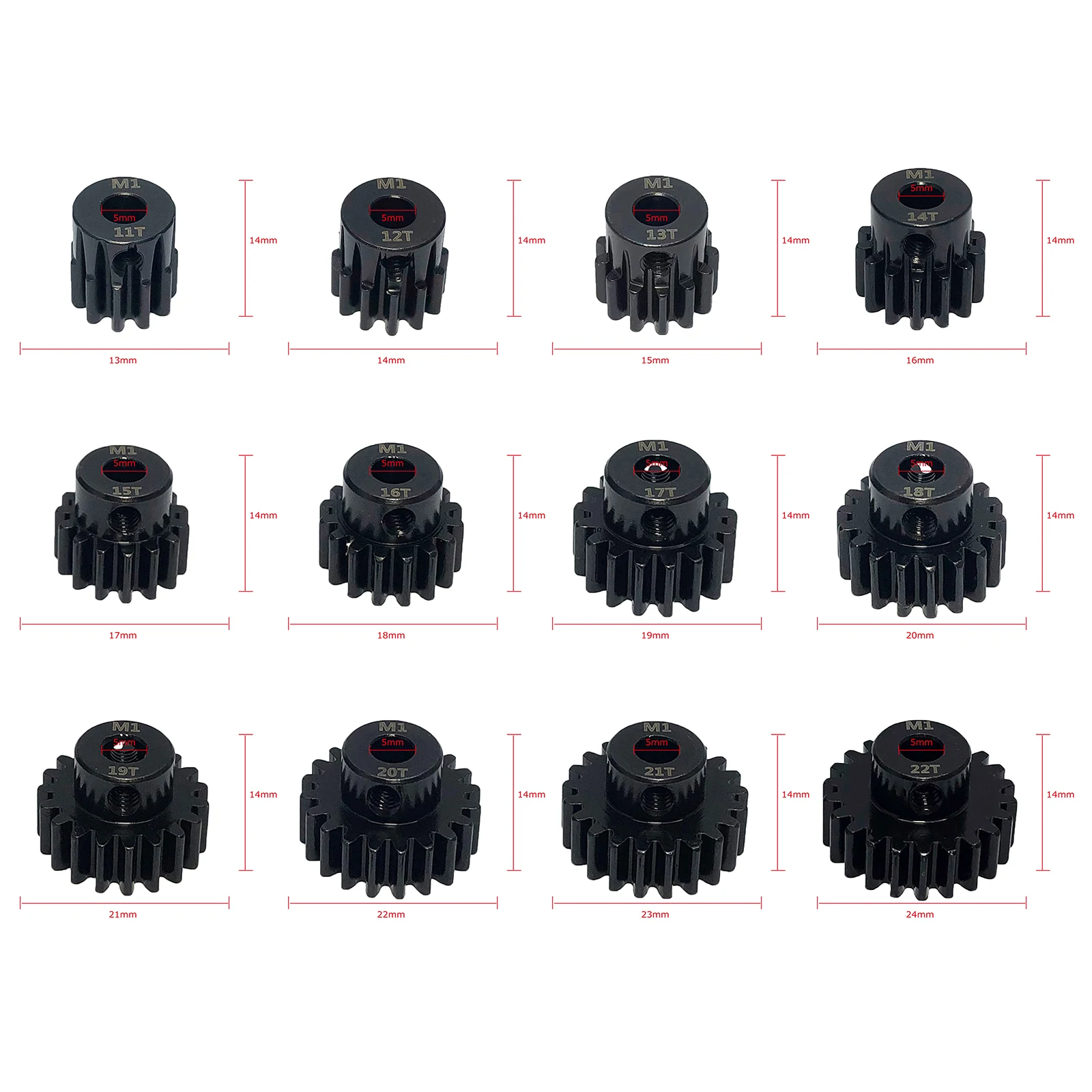 źҰ 귯ø  ǴϾ , 1/8 RC  Ʈ, M1 5mm, 11-22t