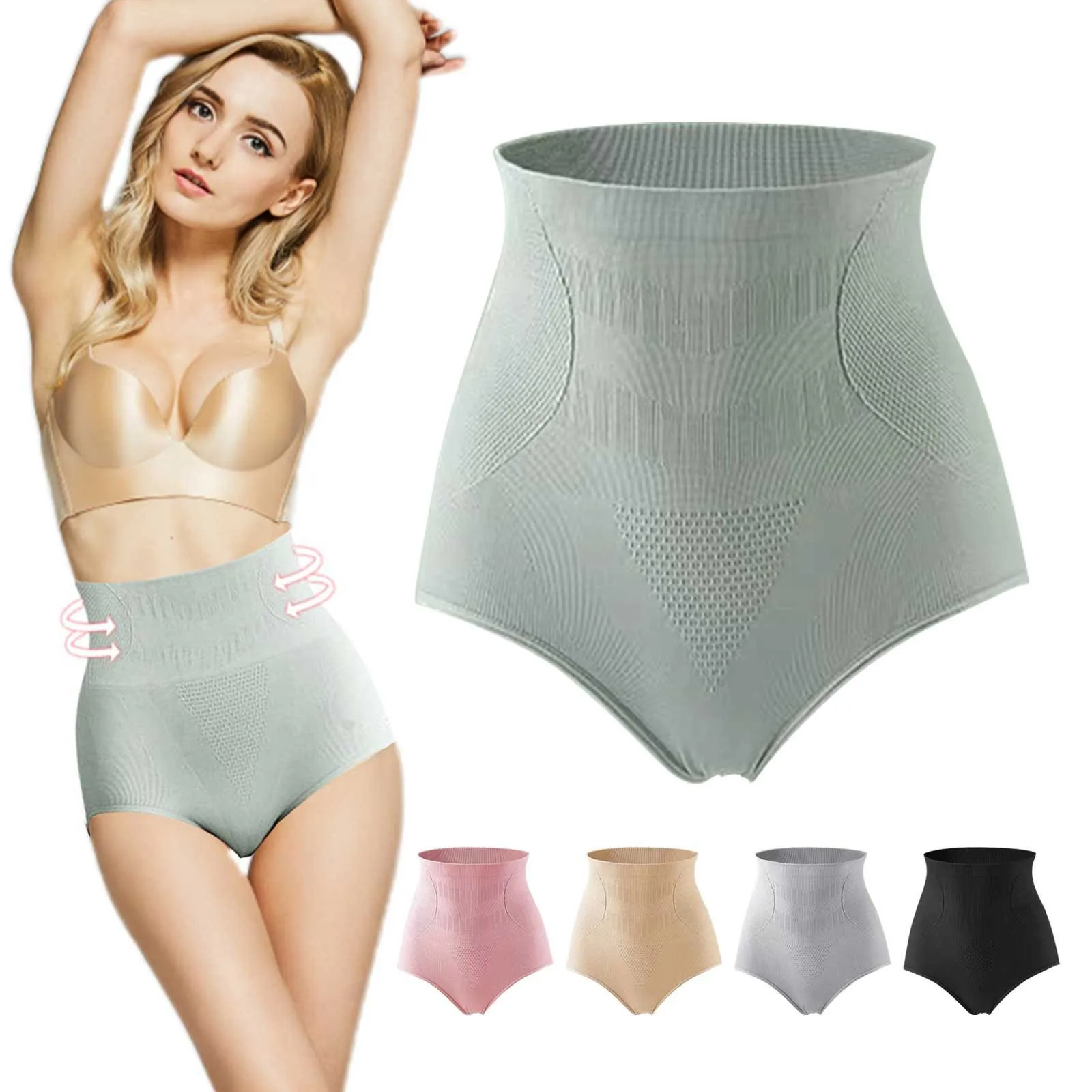 

Graphene Honeycomb Vaginal Tightening And Body Shaping Briefs High Waist Body Shaper Butt Lifter Abdominal Shapewear For Women