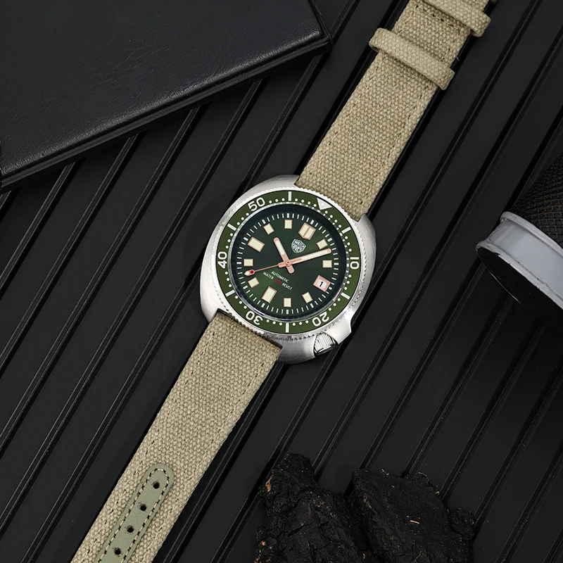 Durable Nylon Sports Watch Strap - Army Green Wristband Belt - Universal Replacement - Comfortable Fit