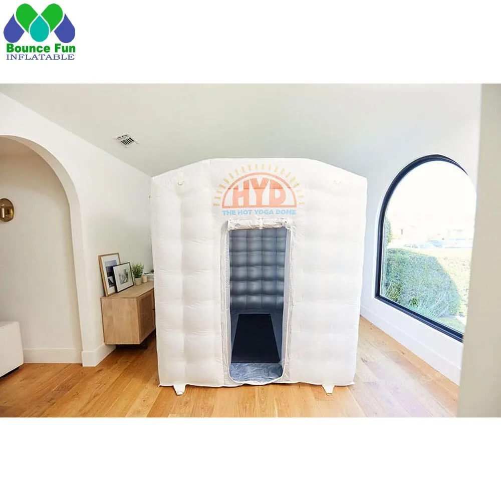 New Trend Portable Inflatable Hot Yoga Dome With LED Lights