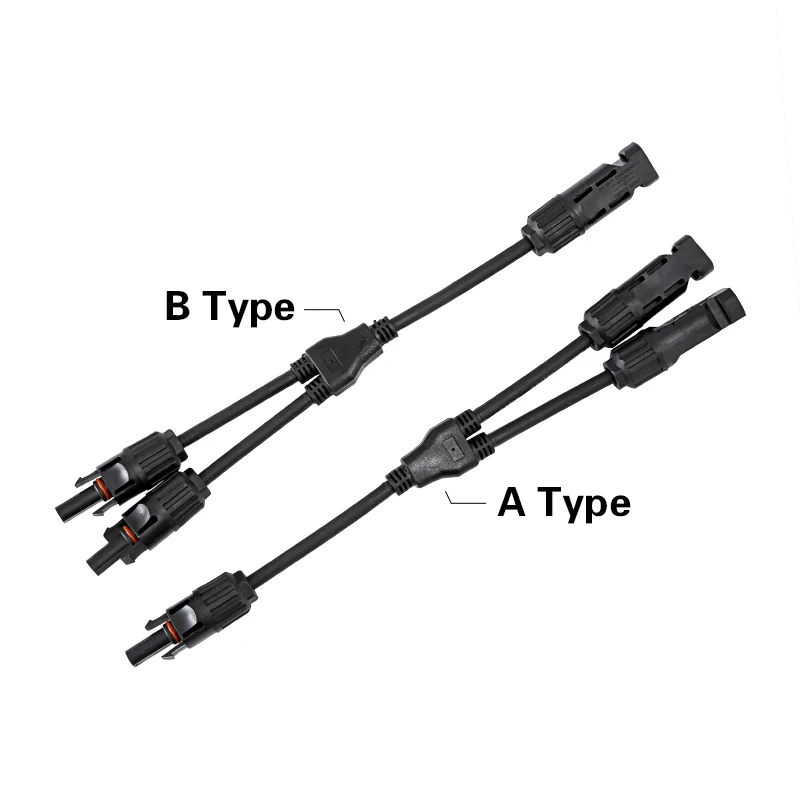 Wholesale 2 To 1 Hot Selling PV Y Branch Connector With 4mm2 1000V 30A Solar Cable For pv Stecker combiner box 2 in 1 out