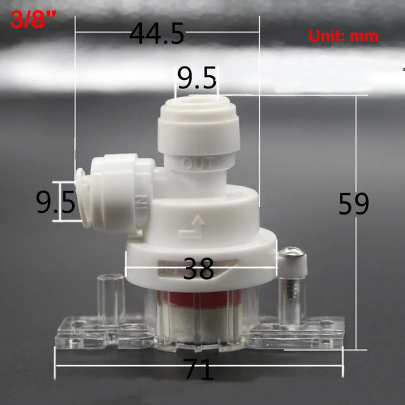 Description Picture 5 of item1/4" 3/8" Water Shut Off Valve Leakage Guard for RO Reverse Osmosis System Cut Off Water Protector