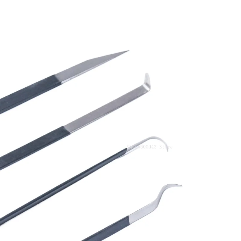 Pottery Tools Teapot Making Curved Mouth Knife White Steel Knife DIY Repair Blank Holes and Carvings Clay Sculpting Tools