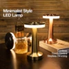 Cordless Desk Lamp with 3 Color Adjustable TemperaturesTouch Control Eye Portection Stepless Dimming Metal Drawing Process 1