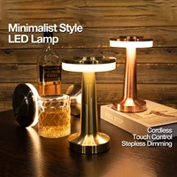 Cordless Desk Lamp with 3 Color Adjustable TemperaturesTouch Control Eye Portection Stepless Dimming Metal Drawing Process 1