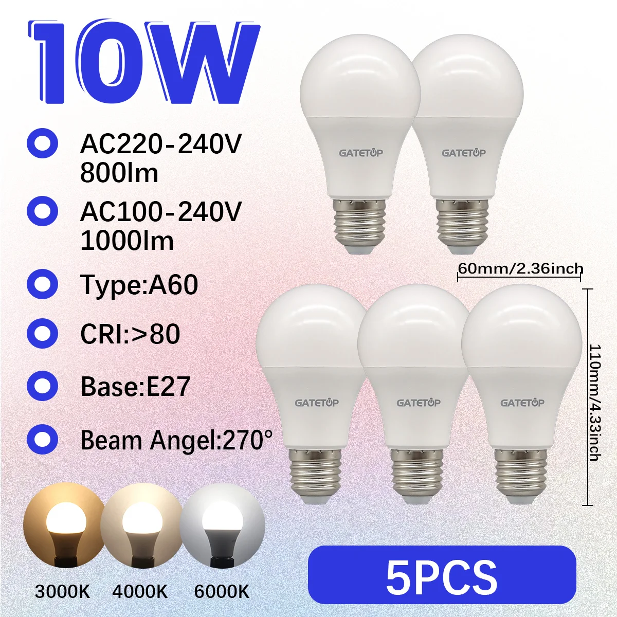 5PCS