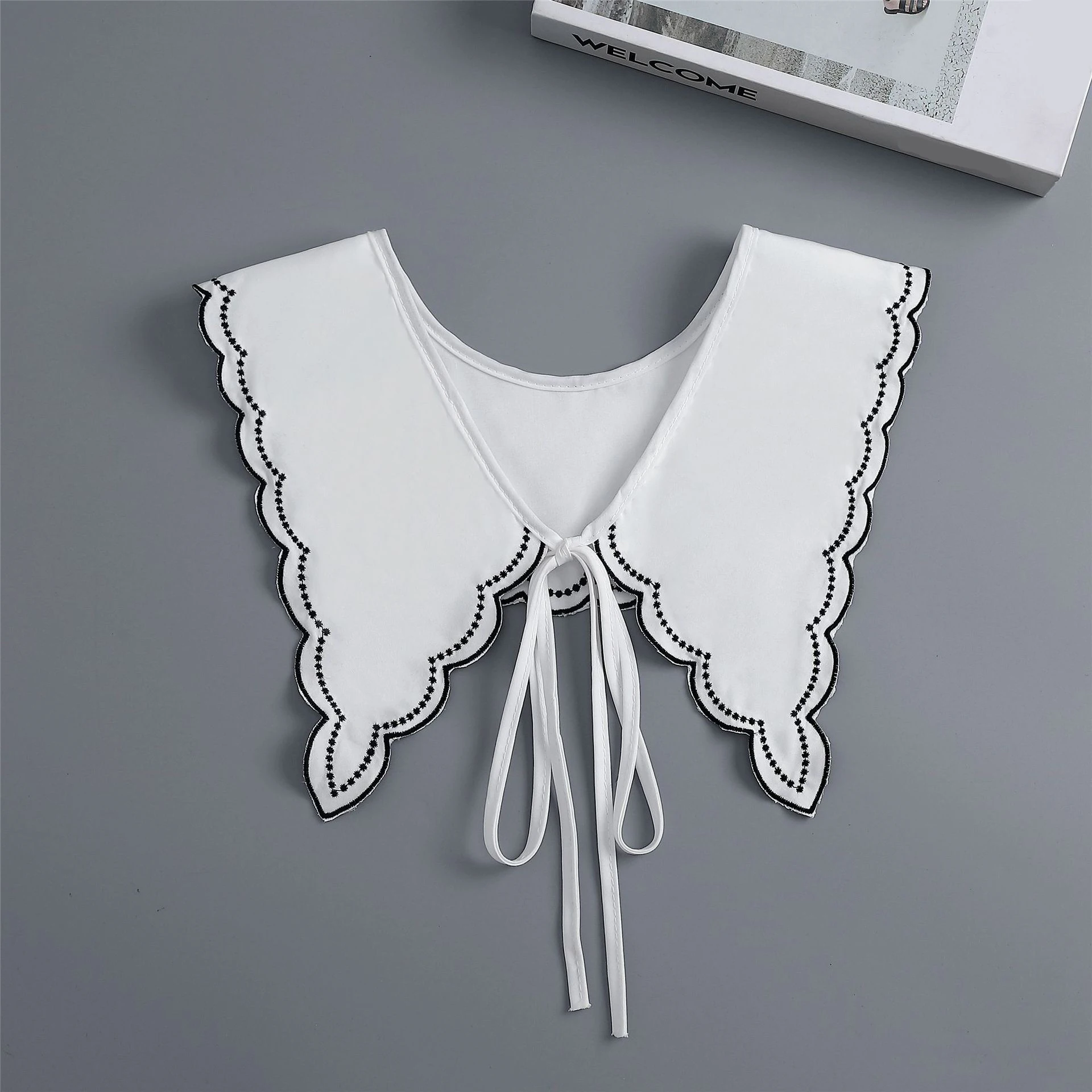 

Korean Style Women Fake Collar Girls Doll Blouse Sweater Dress Shirt Detachable Collar Female Solid Color Removable False Collar