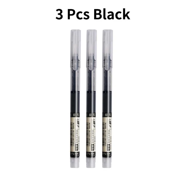 5/10 Pcs Exam Signature Ballpoint Pen 0.5mm Black Blue Ink High Capacity Gel Pens For Writing