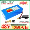 48V 35Ah 21700 13S7P lithium-ion battery pack +54.6V 3A charger 2000W power tool battery outdoor backup battery,with 40A BMS 1