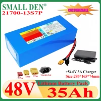 48V 35Ah 21700 13S7P lithium-ion battery pack +54.6V 3A charger 2000W power tool battery outdoor backup battery,with 40A BMS 1