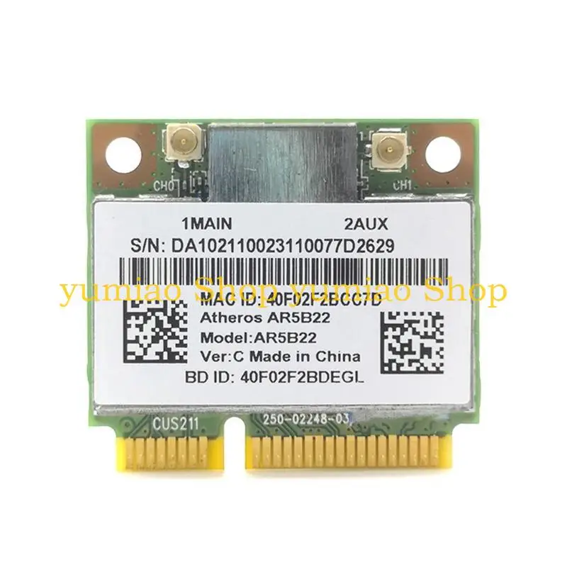 587B -Y400 Y500 AR5B22 호환 2.4 용 내장 무선 네트워크 카드