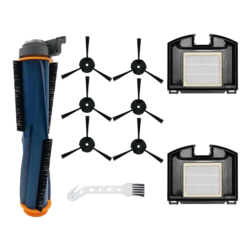 Replacement Accessories Kit Compatible For Shark RV2310 Matrix Robot Vacuum Cleaner Parts, 1 Main Brush, 2 HEPA Filters