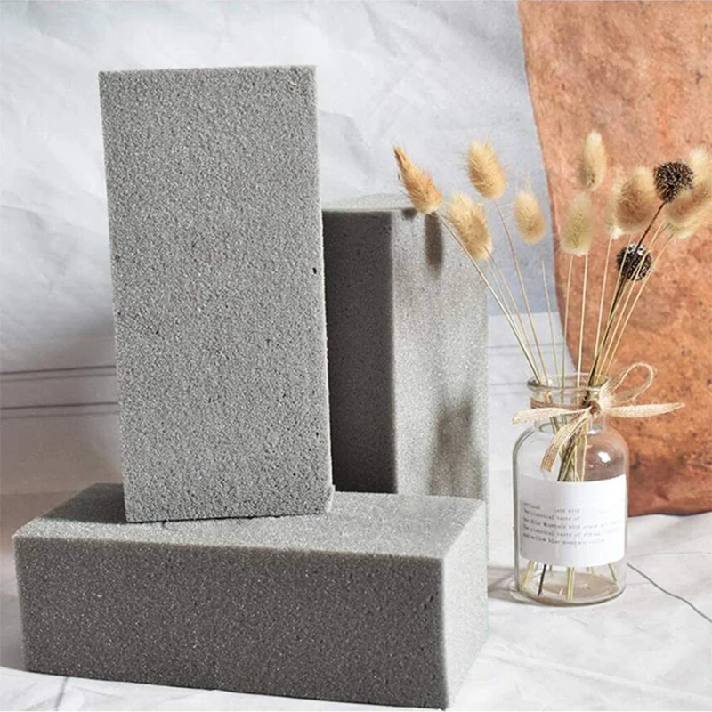 5 Pcs Floral Foam Blocks Brick Flower Florist Flower Bricks Applied Dry Or Wet For Artificial Flowers Layout DIY Craft