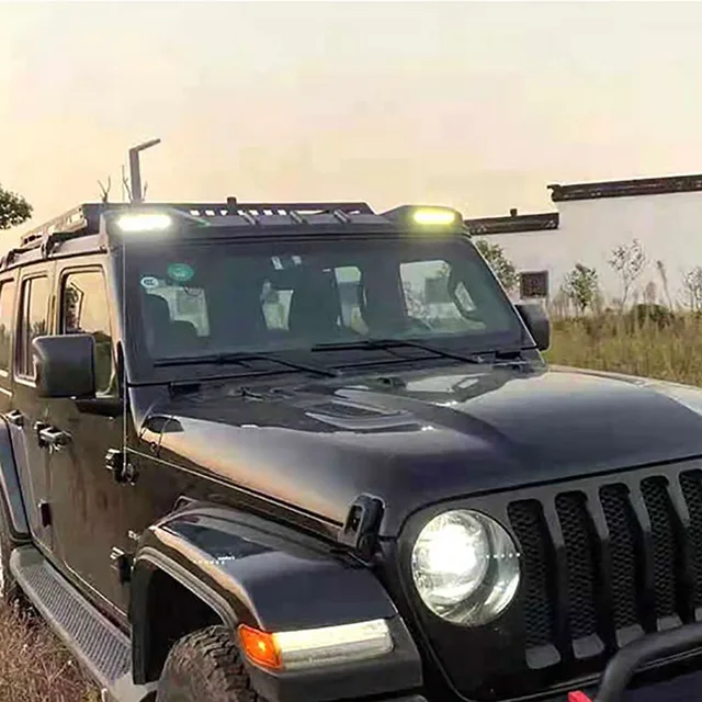 jeep ラングラー　JK JL 用カスタムパーツ ウイングLEDランプ Jeep JEEP ジープ 2018~ JL ラングラー ウイング LED ルーフ