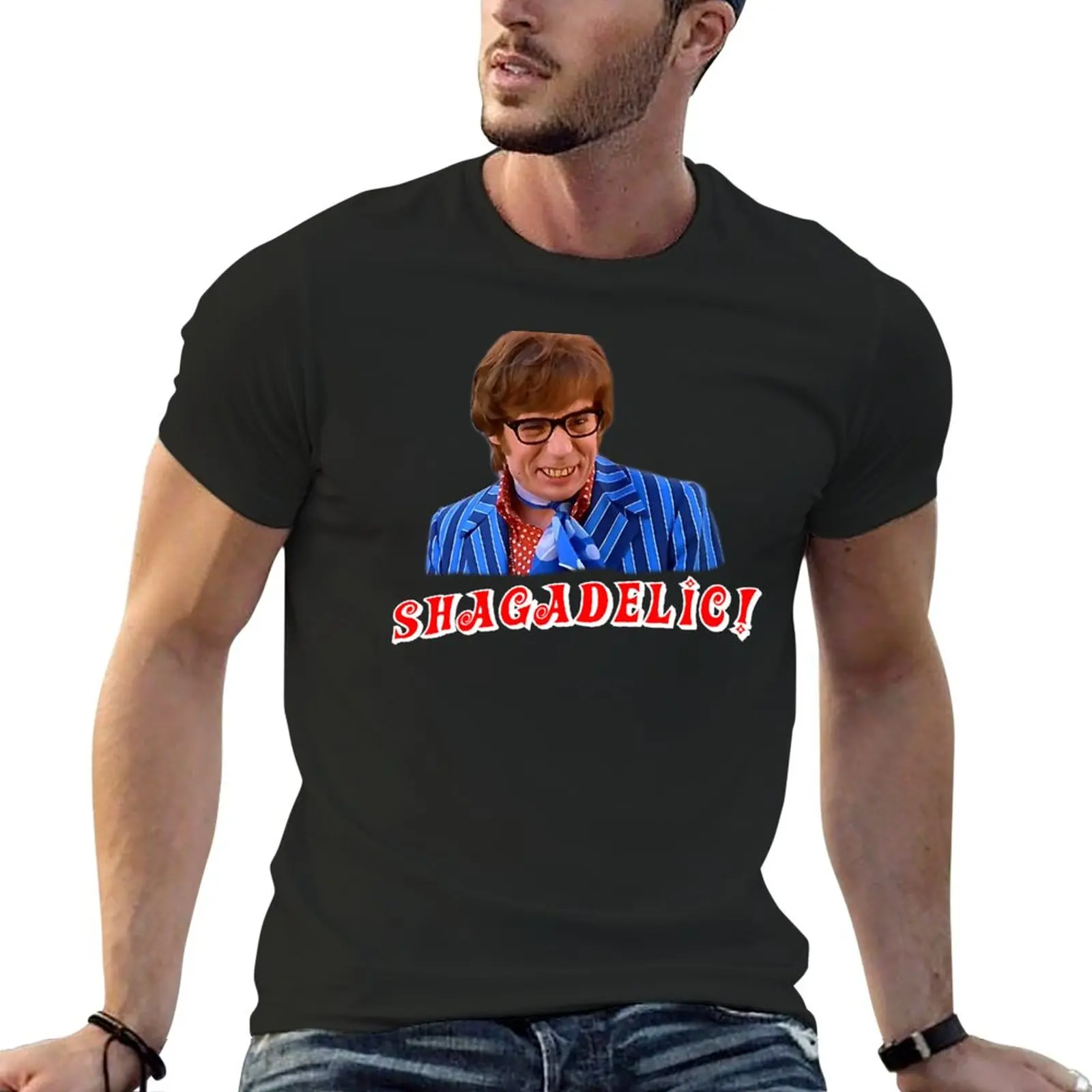 

New Austin Powers - Shagadelic! T-Shirt anime summer clothes custom t shirts tees t shirts for men graphic