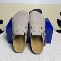 Nouvelles sandales en cuir pour hommes et femmes 2026 - Printemps Automne, style décontracté rétro, antidérapantes, chaussures de plage confortables 4