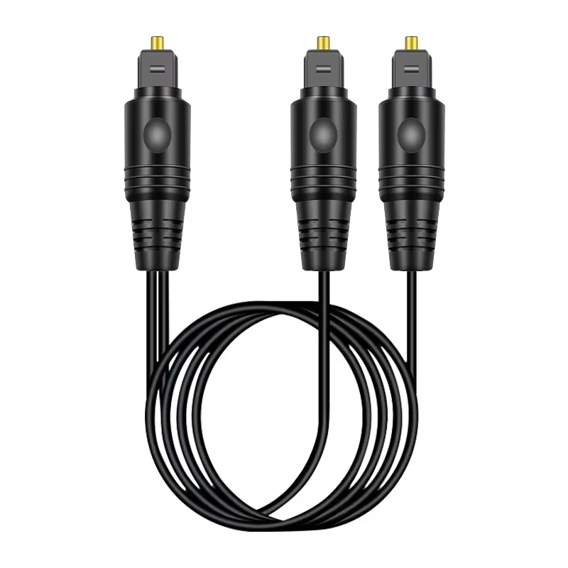 Dual Output Digital Optical Audio Splitter for Home Theater Stereo Systems