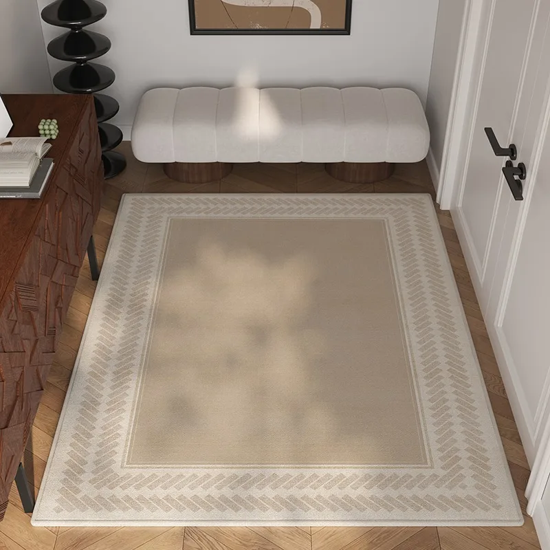 Entrance Door Mat Household Dustproof Floor Mats Loop Velvet Non-slip Carpet Large Area Rug Striped Style Home Decoration Rugs 2