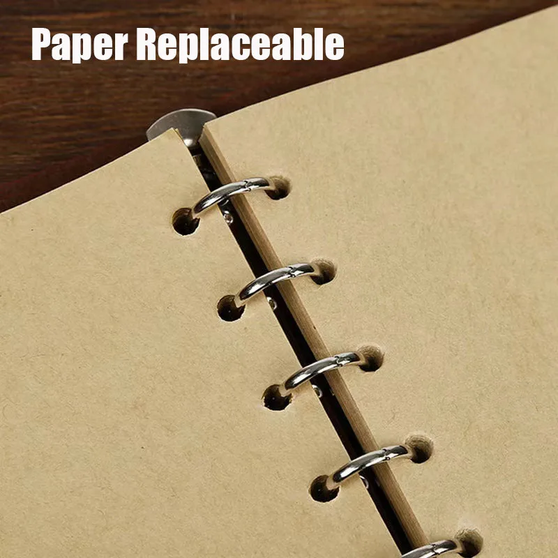 Writing Journal Spiral Notebook Diary PU Leather Notebook Organizer