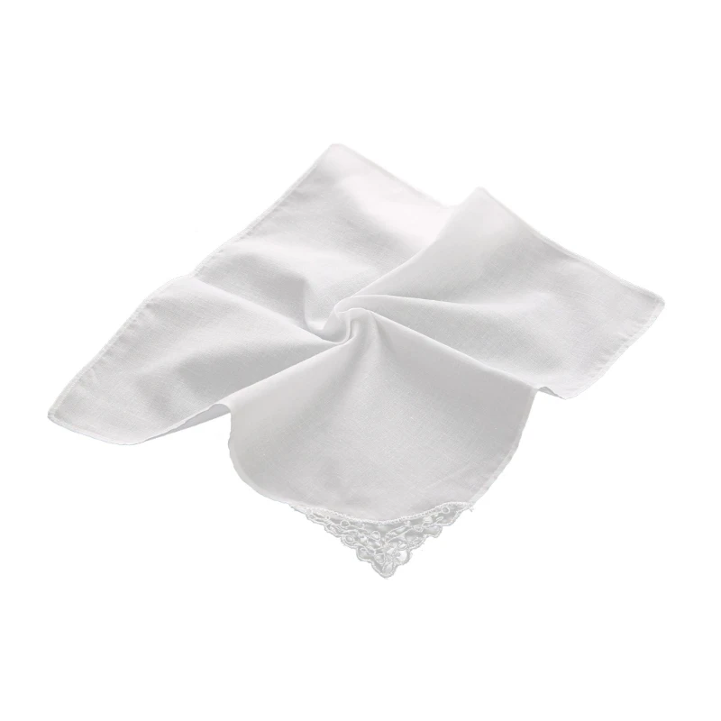 Plain Face Towel Handkerchief Lace Kerchief Hairband Lady Hair Accessories Scarf