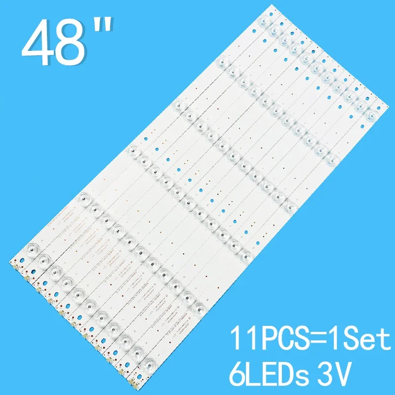 new 11pcs lot 10a 1b 495mm 6leds 3v for 48 tv ms48d06a zc14fg 05 ms48d06b zc14fg 05 303ms480033 303ms480034 kl48ph305u 1SET=11PCS (10A+1B) 495MM for 48-inch LCD TV MS48D06A-ZC14FG-05 MS48D06B-ZC14FG-05 303ms480033 303MS480031 KL48PH305U