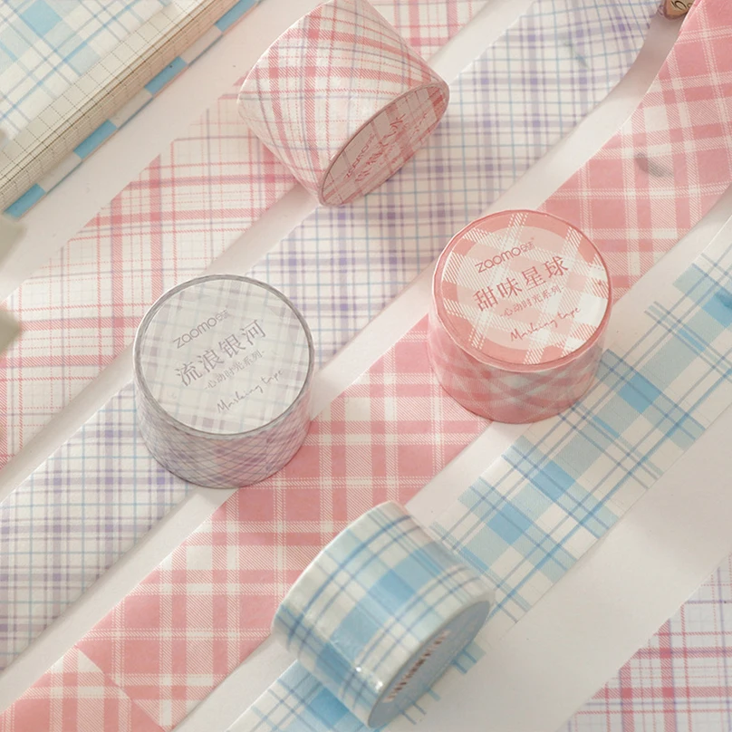 

Grid Washi Tape Stickers Journal Supplies Masking Tape Diary Decorative Adhesive Tape Scrapbooking Korean Stationery Washitape