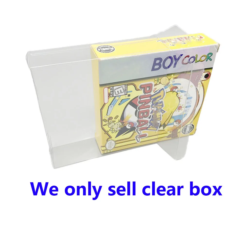 

10pcs Transparent Box For GameBoy Color GBC For POCKEMON PINBALL US/EU Versions Game Card Cartridge Storage Protector Shell