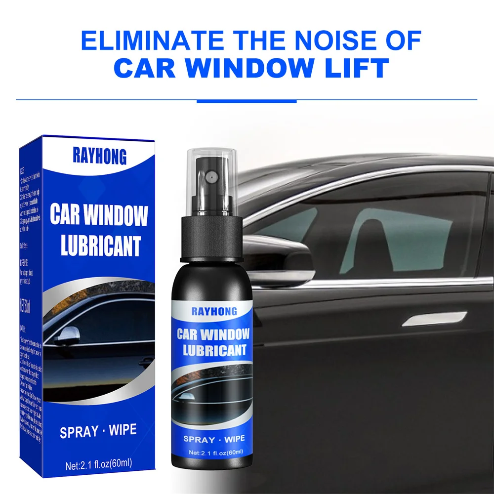 Car Window Lubricant Lifting Glass Noise Elimination Cleaner Sunroof Track Sealant Strip Lubrication Spray Auto Maintenance Tool- car lubricating grease