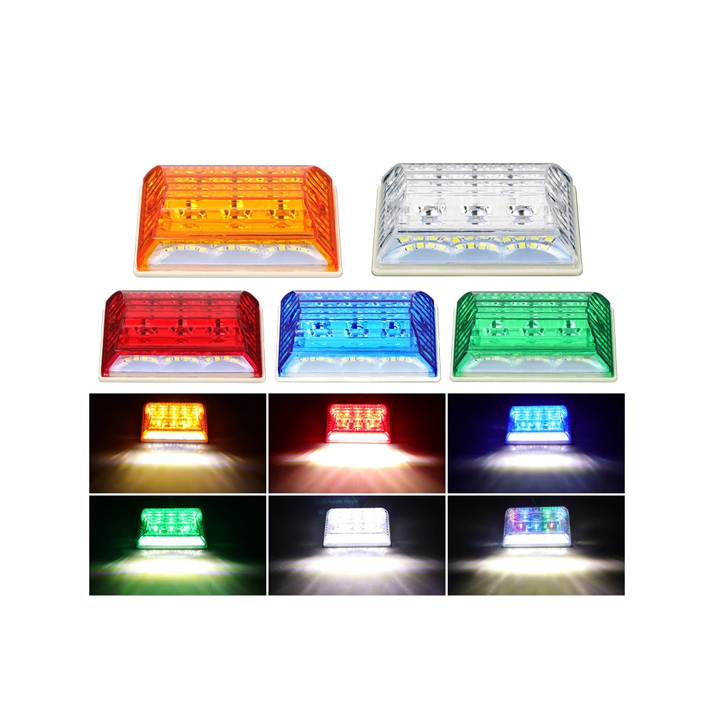 

Truck Side Light LED Front Side Marker Indicator Light Car Truck Van Trailers Amber Camper Lamp Auto Parts Waterproof 24V