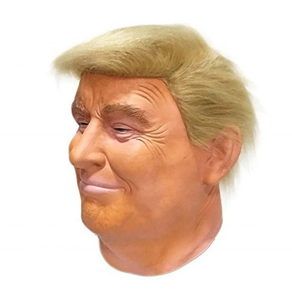 

US President Trump Mask Halloween Latex Character Headgear Party Mask Playback Prop