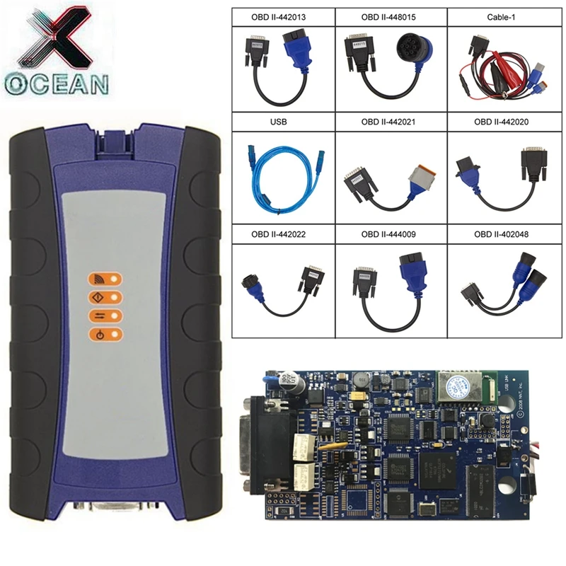 Nexiq-2 Usb Link Bluetooth For Heavy Duty Truck Obd2 Diagnostic For Nexiq Bt Version Obd Fault Detector Diesel Engine Fast Shipp