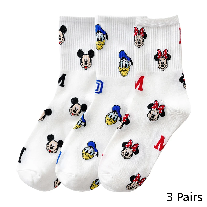 winter socks for women 7 Pairs Disney Women Socks Cartoon Mickey Minnie Winnie Daisy Stitch Summer slipper Socks Non-slip silicone invisible Ankle Sock warm socks for women Women's Socks