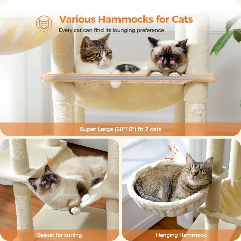 69" Multi-Level Cat Tree 6