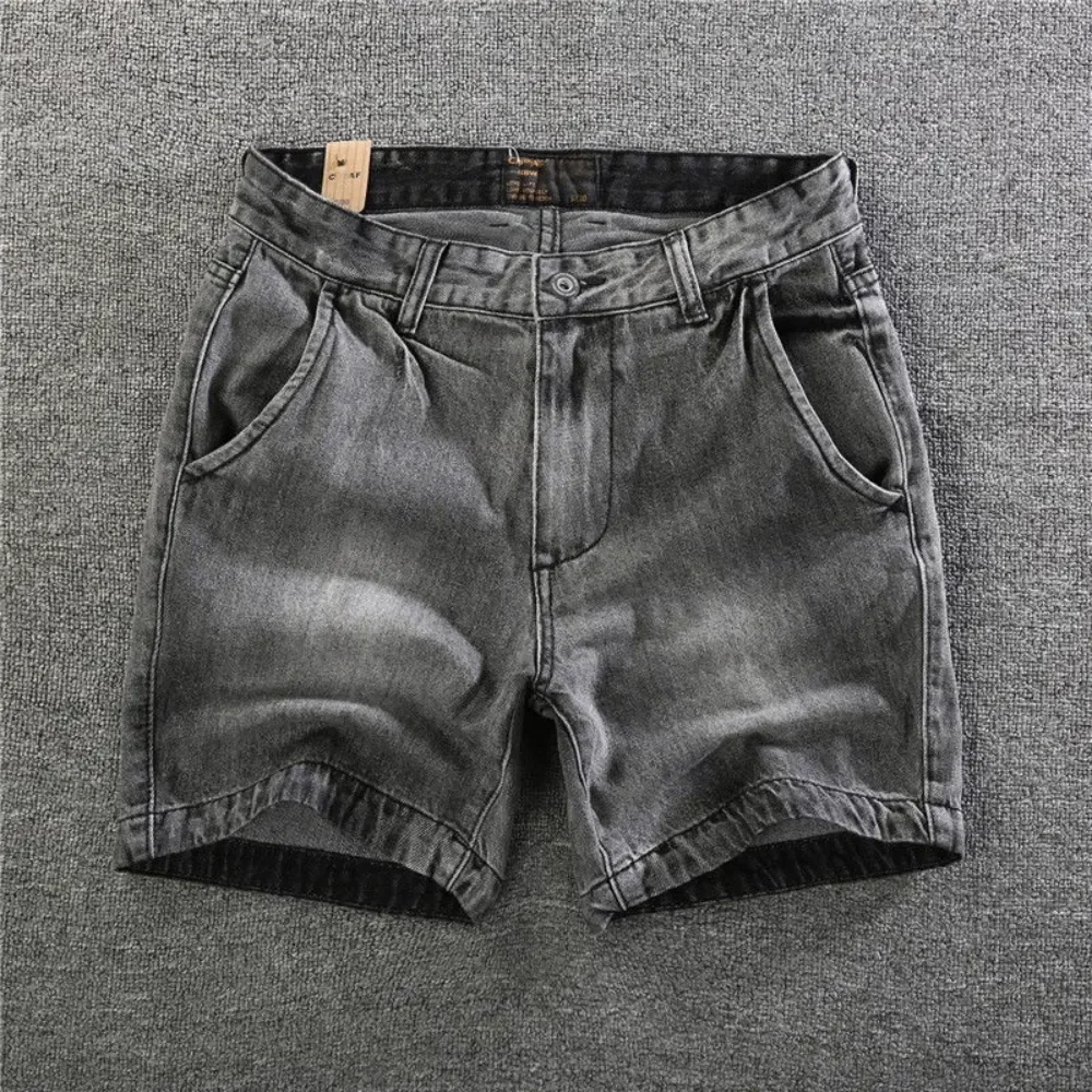 Jeans Shorts Men Casual Summer Bermuda Shorts Denim Outwear Clothing