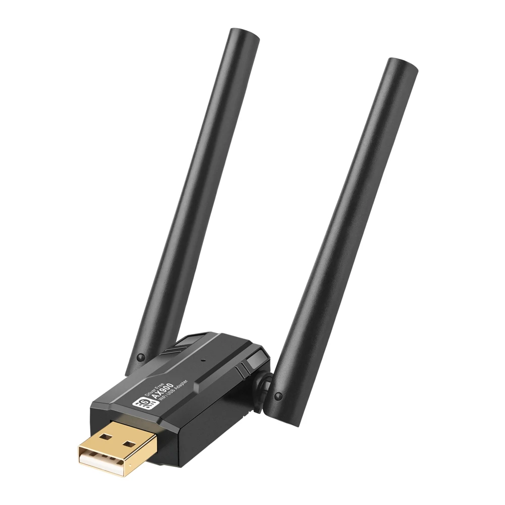 PC 노트북 태블릿용 네트워크 카드, 900Mbps USB 와이파이 6 어댑터, 듀얼 밴드 2.4/5Ghz