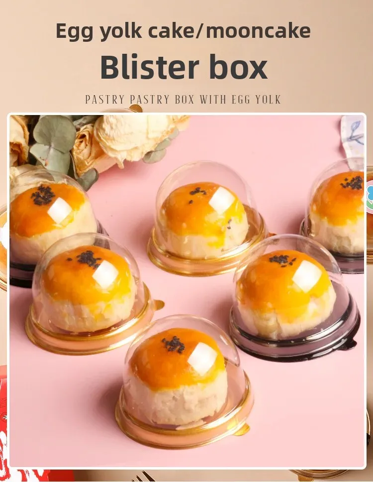 50pcs Clear Cake Boxes Mini Dessert Display Containers Cupcake Pastry Dome Lids Airtigh... - SKU CCB01453 - UGI Packaging