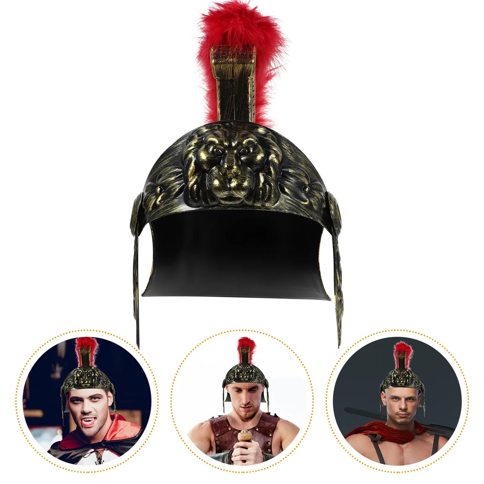 Roman Soldier Plastic Costume Helmet for Kids Cosplay