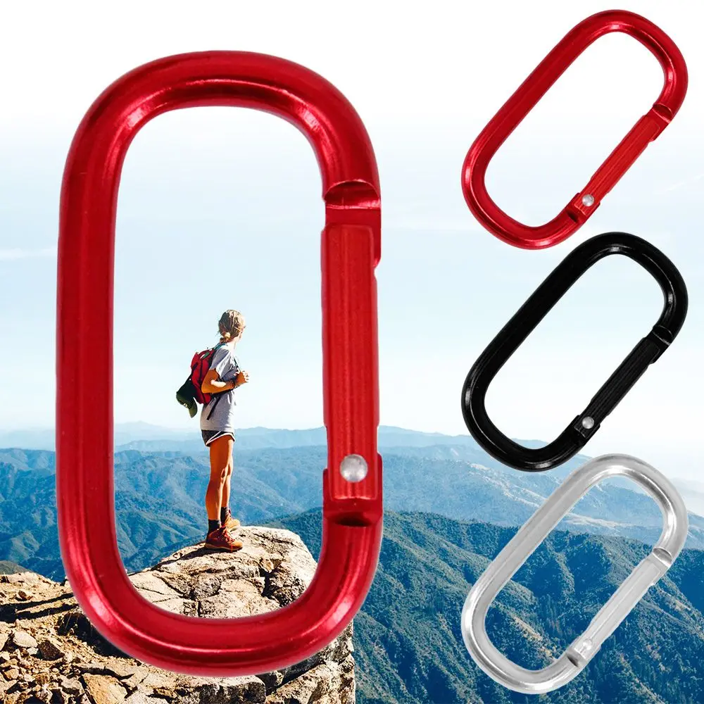 

Aluminum Alloy Plated Accessories Camping Hiking Spring Oval Rings Bag Belt Buckles Handbags Clips Outdoor Carabiner