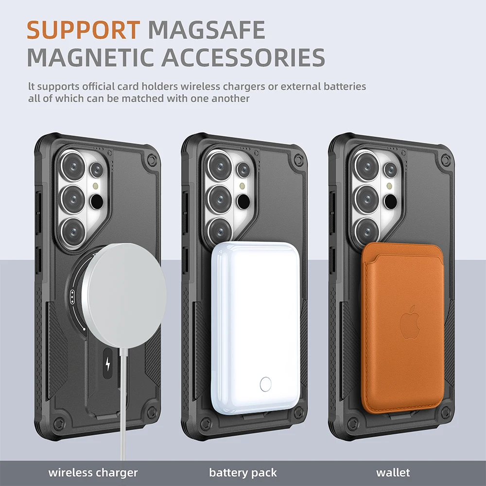 Strong Magnetic Wireless Charging Case with Enhanced Durability and Sleek Design