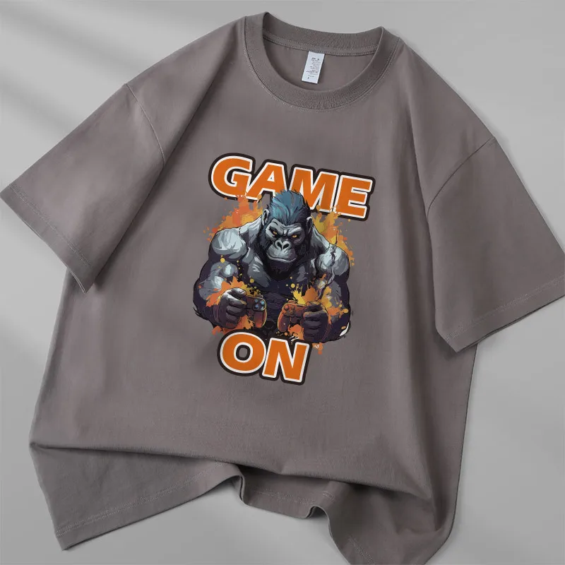 thumbnail image 1 of Orangutan Print T-Shirt, Unique Design Perfect for Animal Lovers Hunter X Hunter Streetwear Harajuku Stranger Things, 1 of 5