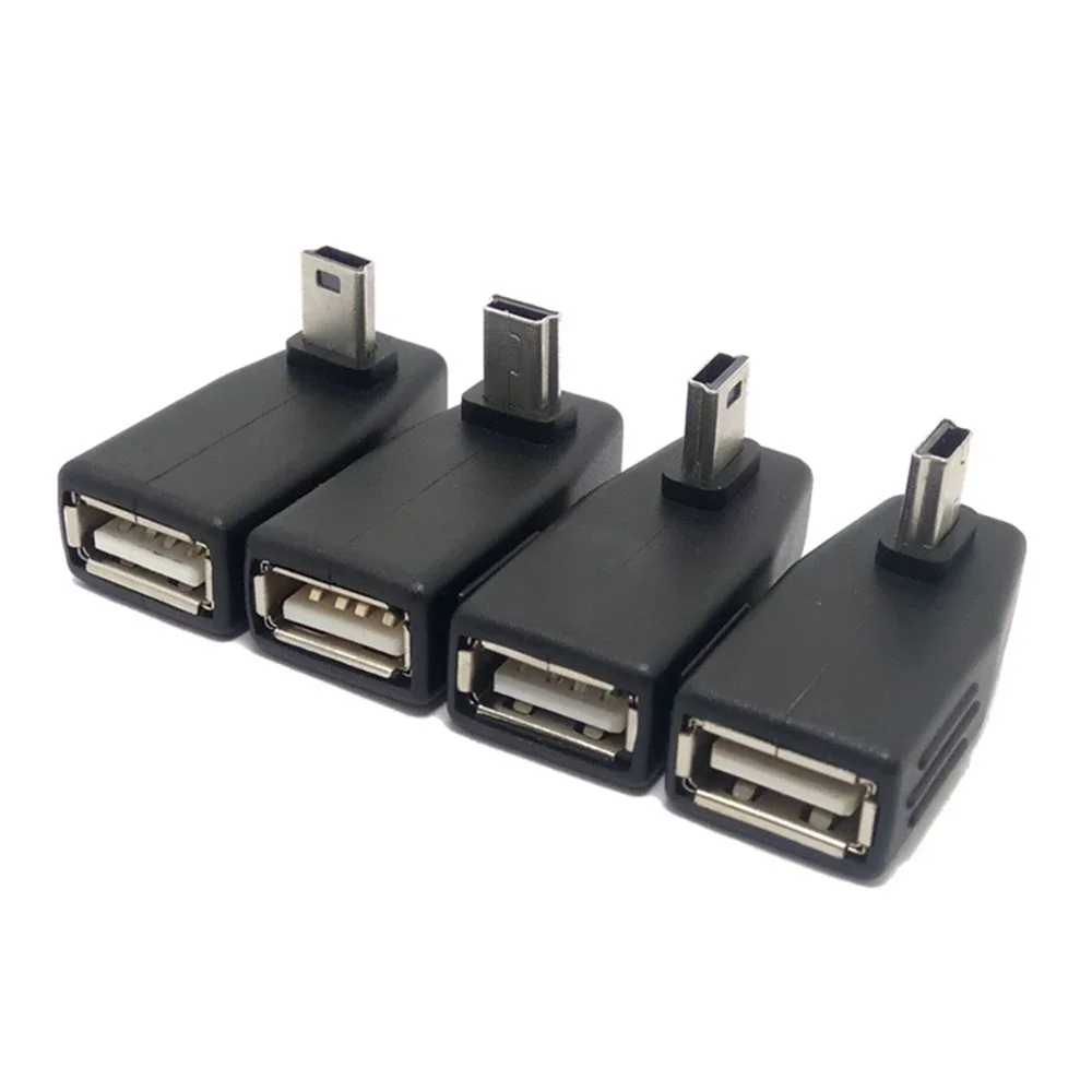 Мини-USB 2,0 вверх/вниз влево/вправо Anlgled OTG USB Женский к Мини 5 p Мужской адаптер штепсельная вилка 90D USB OTG HOST